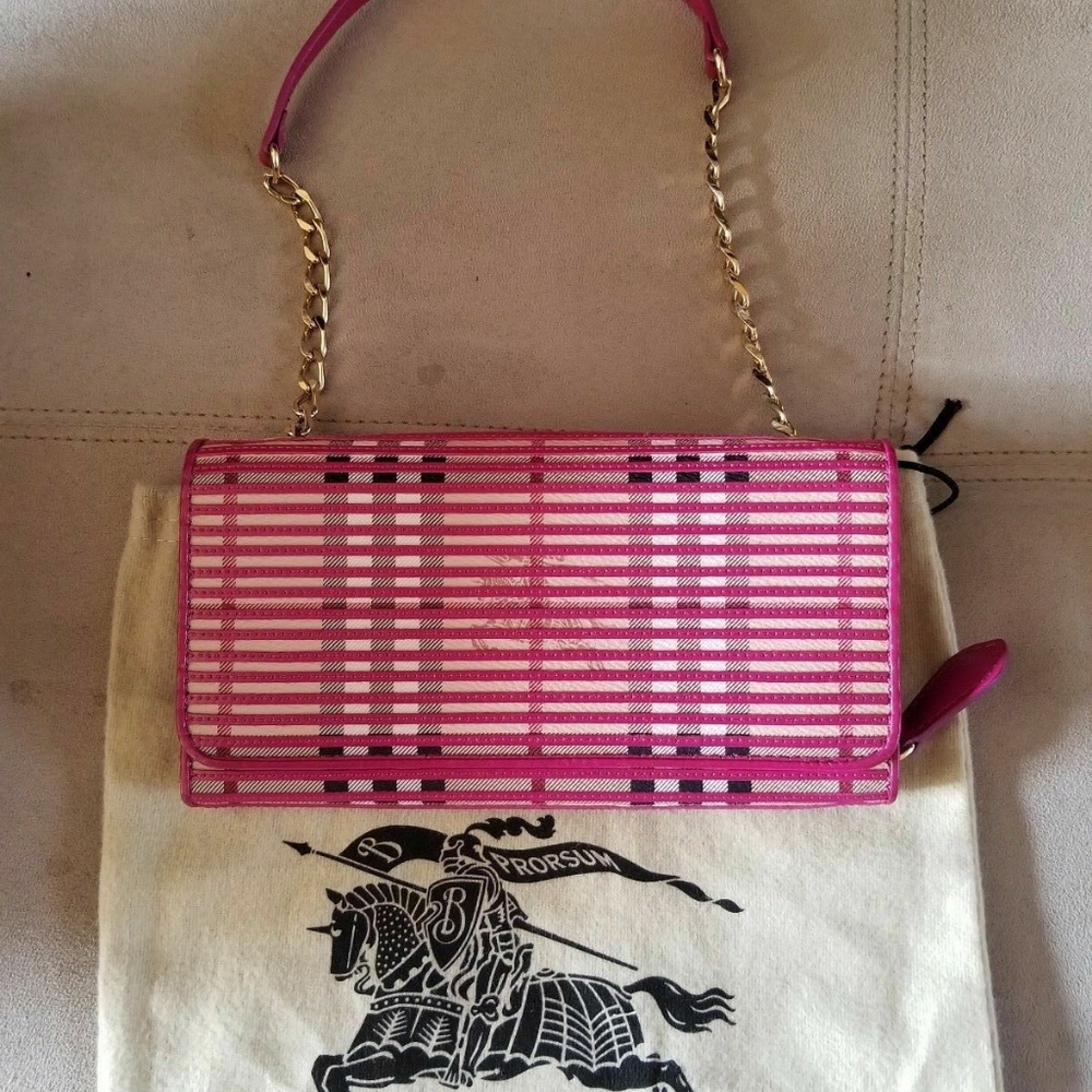 BURBERRY BAG CLUTCH PURSE AUTHENTIC